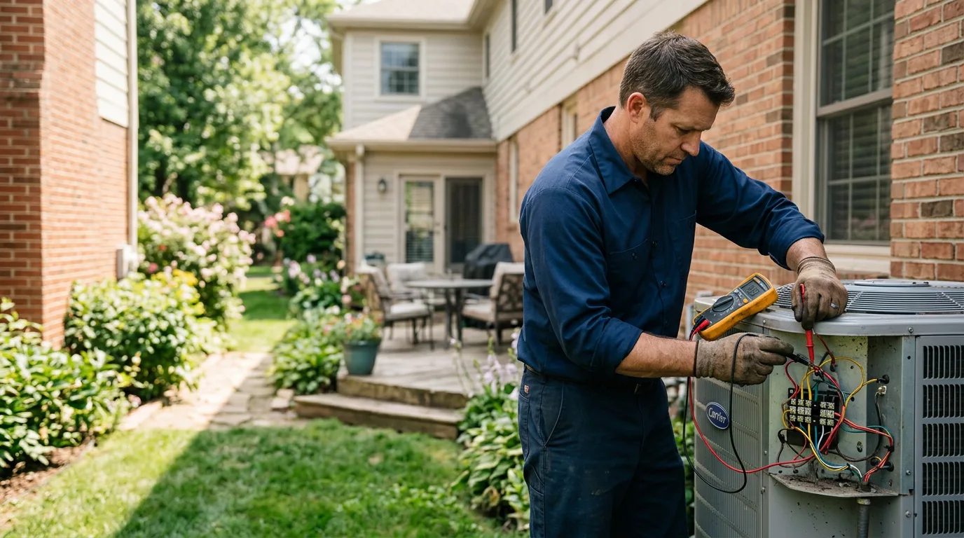 HVAC technician working near Hartleton, PA